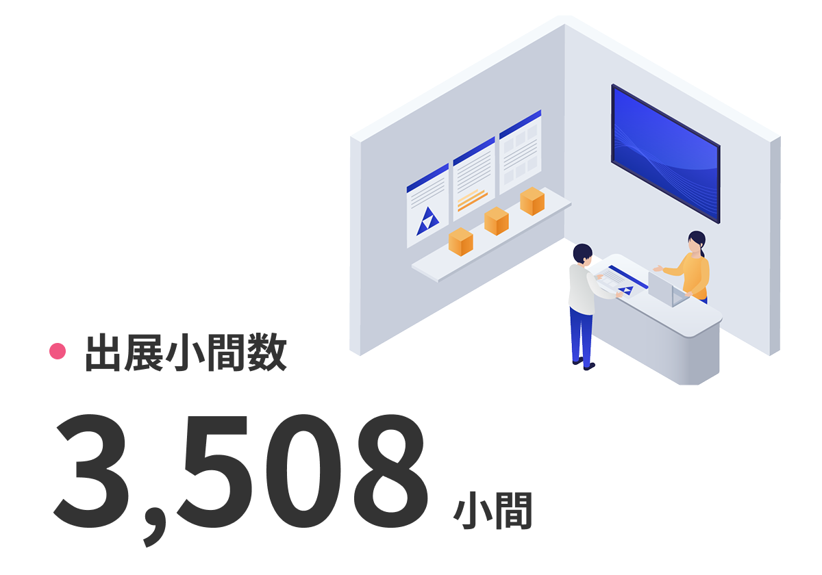 出展小間数